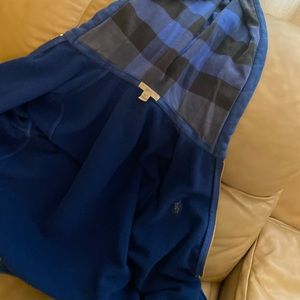 Blue Burberry hoodie size L